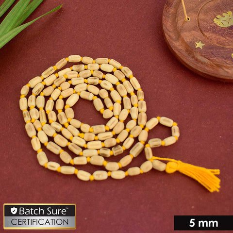 100% Original Tulsi Kanthi Jaap Mala with 5-6mm long beads β traditional Hindu prayer necklace for chanting and devotion. Indiaβs Premium Jap Mala Store - www.satvikstore.in