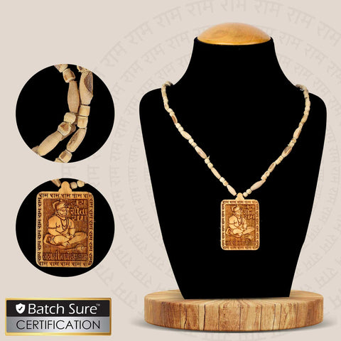 Buy 100% Original Tulsi Mala with Jai Sita Ram / Jai Shri Bageshwar Dham Wooden Locket, ideal for daily chanting, meditation, and spiritual devotion. Made from pure Tulsi beads, this sacred mala brings divine protection, focus, and peace to your spiritual routine. Indiaβs Largest Brass Idols Brand - www.satvikstore.in