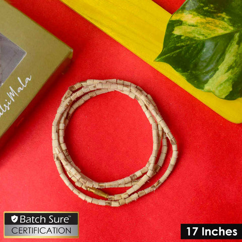 100% Original Tulsi Mala with flat beads, featuring 108+1 authentic beads, ideal for spiritual practices and meditation. Crafted with pure Tulsi wood, this mala enhances positivity and devotion. Indiaβs Premium Jap Mala Store - www.satvikstore.in