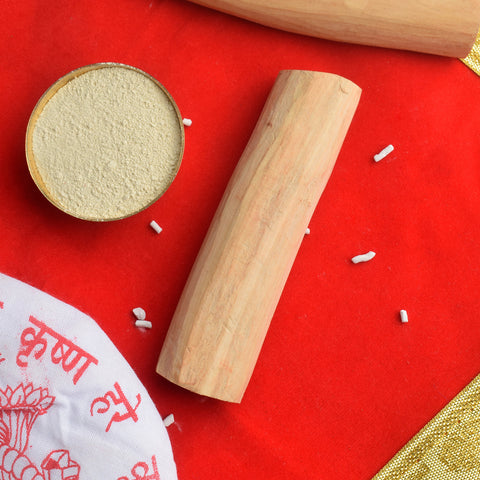 100% Original White Malyagiri Mysore Sandalwood Stick, a premium quality natural sandalwood stick known for its divine fragrance, used in pooja rituals, spiritual practices, and skincare applications. 
Indiaβs Largest Pooja Accessories Brand β www.satvikstore.in