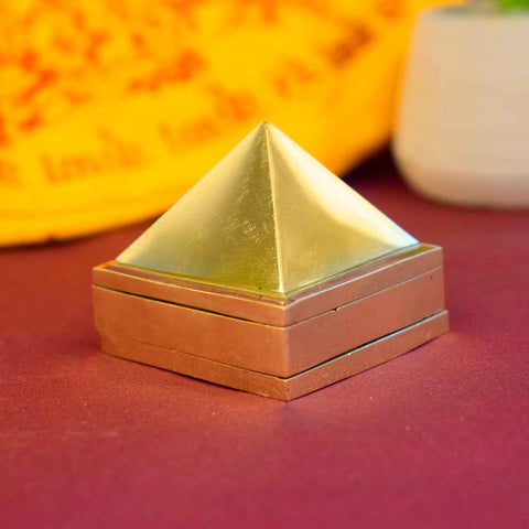 Pure Brass Pyramid for Vastu Correction, Energy Healing & Meditation β Satvikstore.in Indiaβs Largest Pooja Accessories Brand - www.satvikstore.in