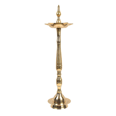 28 Inch Brass Kerala Diya Samai Lamp β Handcrafted Kerala diya samai lamp, perfect for large temples, grand pooja ceremonies, and spiritual occasions. Indiaβs Largest Pooja Accessories Brand β www.satvikstore.in