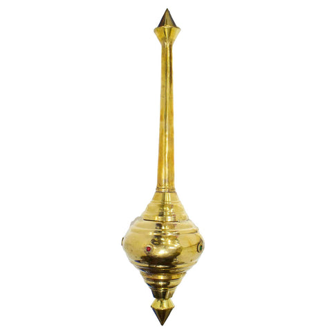 Invoke strength and devotion with the 31 Inch Pure Brass Hanuman Gada (Mace), symbolizing Lord Hanuman's power. Perfect for home temples, rituals, and spiritual dΓ©cor. Shop now at satvikstore.in β Indiaβs Largest Pooja Accessories Brand.