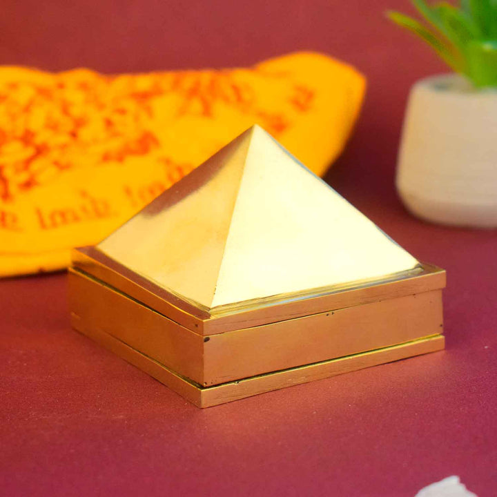 Pure Brass Pyramid for Vastu Correction, Energy Healing & Meditation β Satvikstore.in Indiaβs Largest Pooja Accessories Brand - www.satvikstore.in