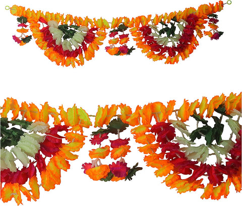 Artificial Flower Bandarwal for Door Decoration β Floral Toran Design-9 featuring bright artificial flowers and traditional detailing for festive home entrances. Indiaβs Largest Pooja Accessories Brand β www.satvikstore.in