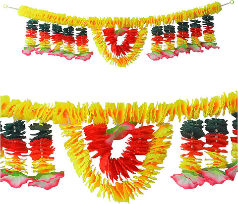 Artificial Flower Bandarwal for Door Decoration β Floral Toran Design-3 featuring vibrant faux flowers with traditional accents, perfect for festive entrances and pooja room decor. Indiaβs Largest Pooja Accessories Brand β www.satvikstore.in
