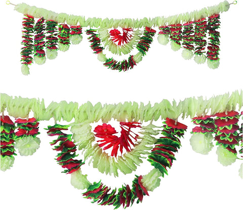 Artificial Flower Bandarwal for Door Decoration β Floral Toran Design-7 featuring vibrant artificial flowers and ethnic detailing, ideal for festive and traditional Indian home entrances Indiaβs Largest Pooja Accessories Brand β www.satvikstore.in