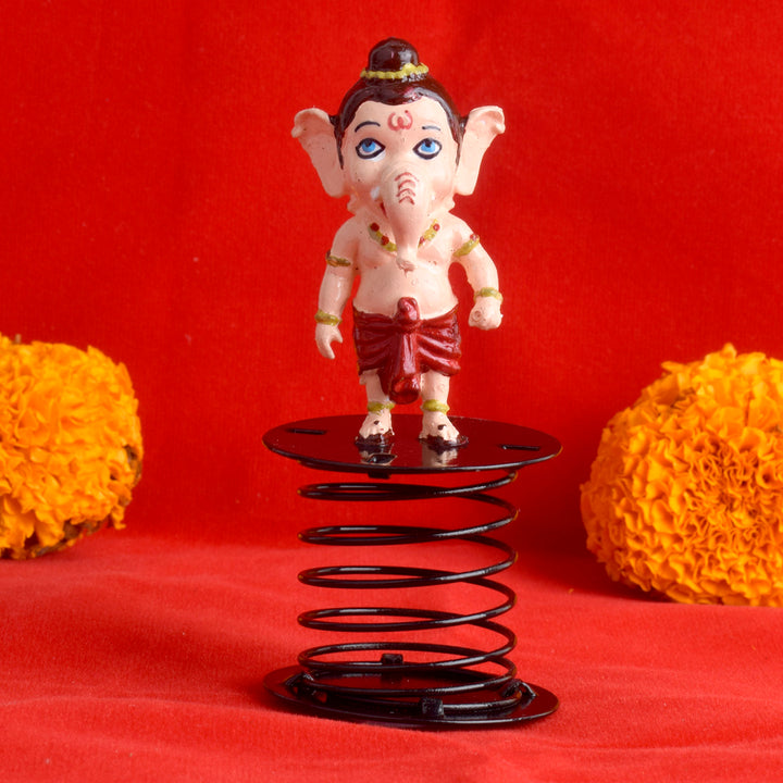 Bal Ganesha idol, delicately crafted to depict the playful and innocent form of Lord Ganesha, symbolizing new beginnings, wisdom, and prosperity. Indiaβs Largest Pooja Accessories Brand β www.satvikstore.in