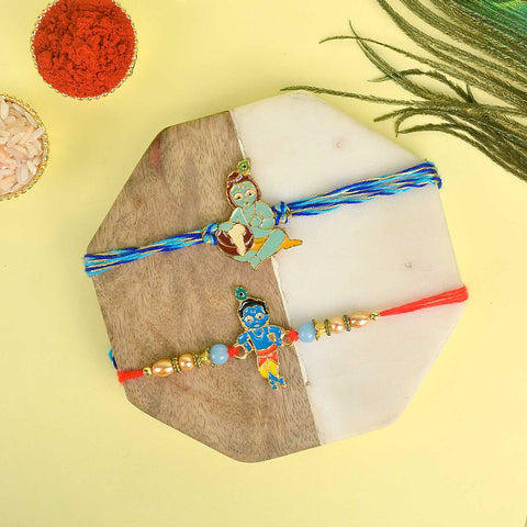 Set of 2 Cartoon-Themed Kids Rakhi with Roli Chawal and Ram Sita Stickers β Raksha Bandhan Gift Combo for Children. Indiaβs Largest Pooja Accessories Brand - www.satvikstore.in