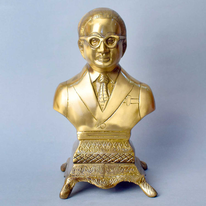 9.8 Inch Dr. B.R. Ambedkar Iconic Sculpture β Finely crafted brass statue of Babasaheb Ambedkar standing with dignity, symbolizing equality, justice, and empowerment, ideal for home, office, or institutions. No.1 Brass Idol Store www.satvikstore.in