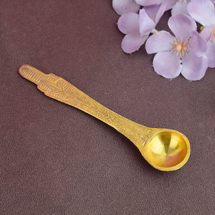 Brass Spoon for Hawan and Pooja is an essential tool made from high-quality brass, used for offering sacred materials during spiritual rituals. Its durability and divine appeal make it perfect for Hawan ceremonies and religious practices β Indiaβs Largest Pooja Accessories Brand β www.satvikstore.in