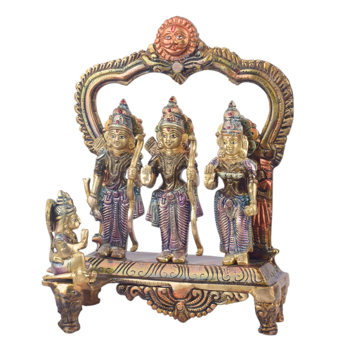 The 8.7 Inch Elegant Antique Brass Ram with Bow Statue is a beautifully crafted piece that exudes strength, power, and grace. The statue features a detailed ram, poised with a bow, symbolizing courage, protection, and determination. Made from high-quality antique brass, it boasts an intricate design that brings out the elegance and majesty of the ram in a timeless style.