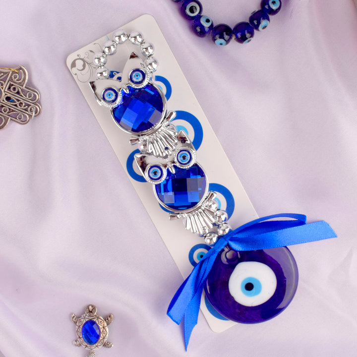 Charming Evil Eye 2 Tier Owl Wall Hanging β A protective and spiritual home decor piece for clarity and positivity. Indiaβs Largest Pooja Accessories Brand β www.satvikstore.in