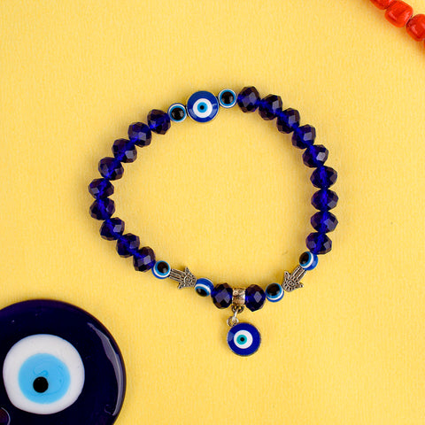 Charming Evil Eye Bracelet for Girls and Women with a stylish evil eye charm, providing protection and a touch of elegance. Indiaβs Largest Pooja Accessories Brand β www.satvikstore.in