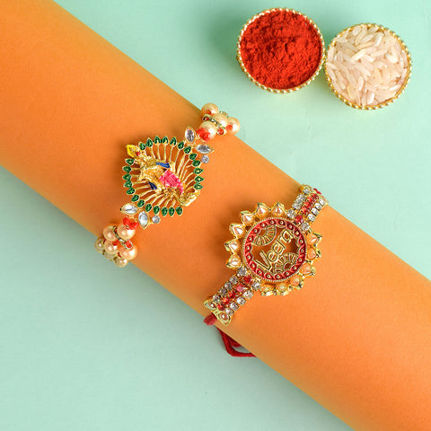 Set of 2 Traditional Rakhis for Brothers with Roli Chawal and Ram Sita Stickers β Raksha Bandhan Gift Pack. Indiaβs Largest Pooja Accessories Brand - www.satvikstore.in