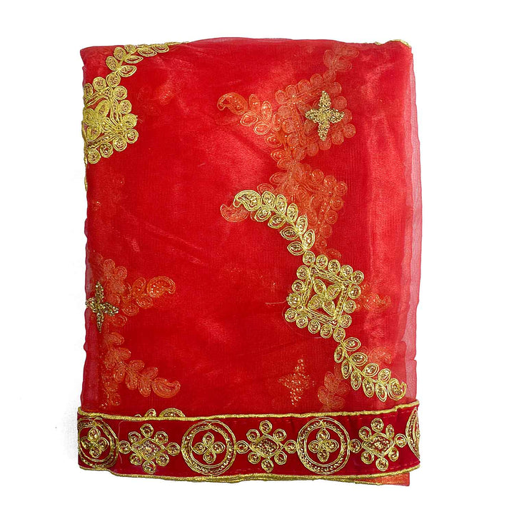 Enhance your spiritual rituals with this beautiful Mata Ki Chunri, designed with intricate golden winged motifs. Measuring 212 cm (83.5 inches) in length and 102 cm (40 inches) in height, this Chunri is crafted from premium-quality fabric with delicate gold detailing. Ideal for Navratri, Durga Puja, temple offerings, and home decor, it adds a divine touch to your prayers and celebrations.
🛍️ Shop authentic Mata Ki Chunris, Devi Chunaris, and more at Satvik Store for all your pooja and festive essentials.