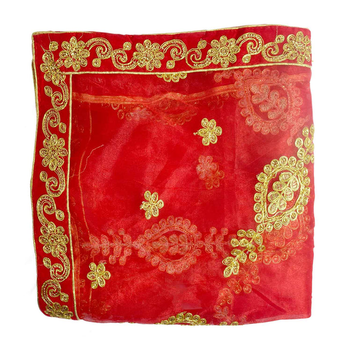 Increase your spiritual rituals with this beautiful Mata Ki Chunri, featuring intricate golden embroidery. Measuring 216 cm (85 inches) in length and 99 cm (39 inches) in height, this Chunri is ideal for Navratri, Durga Puja, temple decor, and sacred offerings. The vibrant fabric with golden motifs adds a divine charm to your religious ceremonies.
ποΈ Shop authentic Mata Ki Chunris, Devi Chunaris, and religious accessories at Satvik Store for all your pooja and festive needs. πΈπ