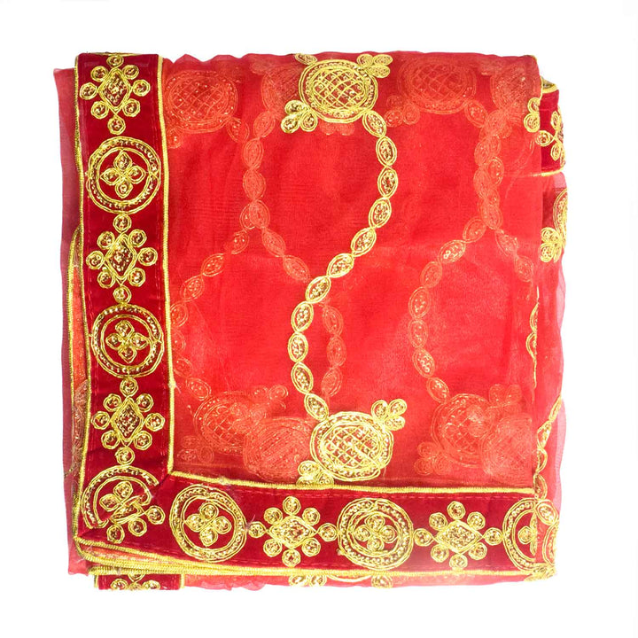 Enhance your puja rituals with this beautiful Mata Ki Chunri, featuring delicate golden embroidery. Measuring 210 cm (83 inches) in length and 100 cm (39 inches) in height, this Chunri is ideal for Navratri, Durga Puja, temple decor, and other religious ceremonies. The intricate design and fine fabric make it a meaningful addition to your devotional offerings.
ποΈ Discover authentic religious accessories at Satvik Store for all your puja and festive needs. πΈπ