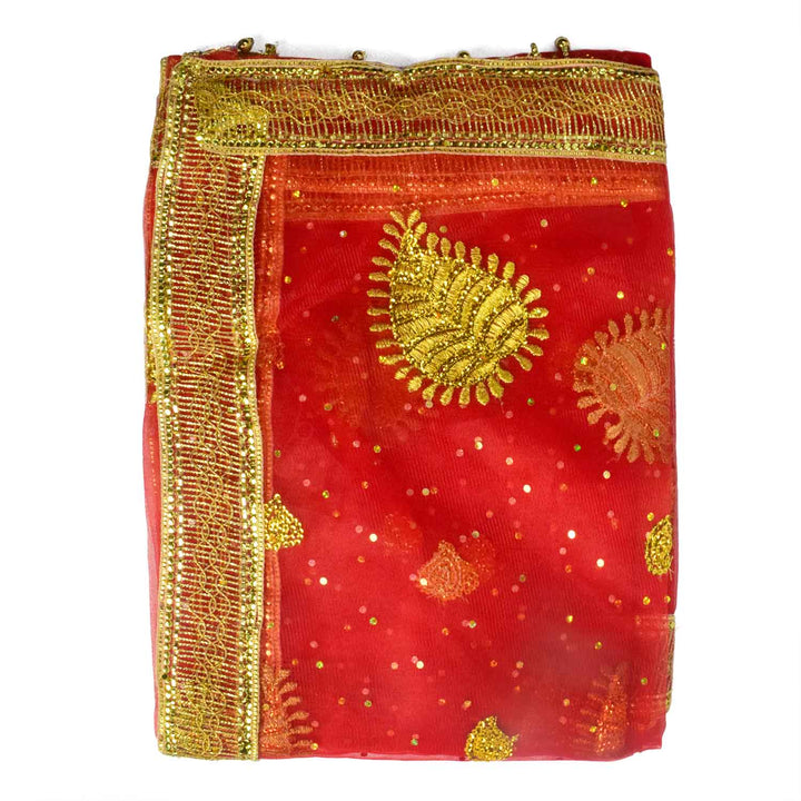 Enhance your puja altar with this exquisite Pink Chunri, adorned with golden motif embroidery for a divine and elegant look. Measuring 194 cm (76 inches) in length and 118 cm (46 inches) in height, this cloth is perfect for Devi puja, religious ceremonies, and festive rituals.
๐๏ธ Shop now at Satvik Store for authentic spiritual and religious products. ๐ธ๐