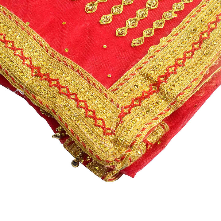 Enhance your puja ceremonies with this exquisite Pink Chunri featuring intricate golden embroidery. Measuring 188 cm (74 inches) in length and 108 cm (43 inches) in height, this elegant cloth is ideal for Devi puja, temple offerings, and altar decorations.
ποΈ Shop now at Satvik Store for authentic spiritual and religious products. πΈπ