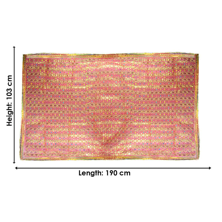 Adorn your puja altar with this beautifully crafted Pink Chunri, featuring golden sequin embellishments for a divine appearance. Measuring 190 cm (75 inches) in length and 103 cm (40 inches) in height, this traditional cloth is perfect for Devi puja, temple offerings, and festive rituals.
๐๏ธ Shop now at Satvik Store for authentic spiritual and religious products. ๐ธ๐