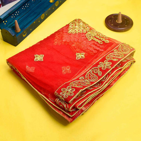 Add a touch of divinity to your prayers with this beautiful Mata Ki Chunri, featuring intricate golden embroidered motifs. Measuring 222 cm (87.4 inches) in length and 108 cm (42.5 inches) in height, this Chunri is perfect for Navratri, Durga Puja, temple offerings, and festive decorations. Made from premium fabric, it enhances the spiritual ambiance of your rituals.
ποΈ Shop authentic Mata Ki Chunris, Devi Chunaris, and more at Satvik Store for all your pooja and festive needs. πΊπ