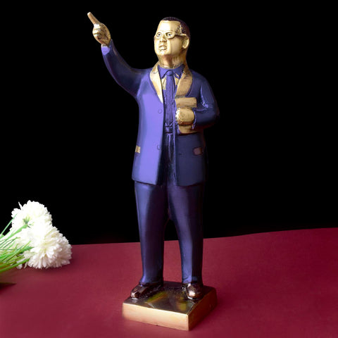 Dr. Bheem Rao Ambedkar with this 11.8-inch majestic idol, expertly crafted to honor his dedication to equality and social justice. Standing tall with pride, this idol captures Dr. Ambedkarβs unwavering commitment to uplifting the marginalized and promoting a just society.  No.1 Brass Idol Store www.satvikstore.in