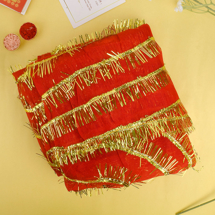 Traditional 60x30 inch Full Size Mata Chunni for grand Mata idol decoration and pooja rituals β Indiaβs Largest Pooja Accessories Brand β www.Satvikstore.in