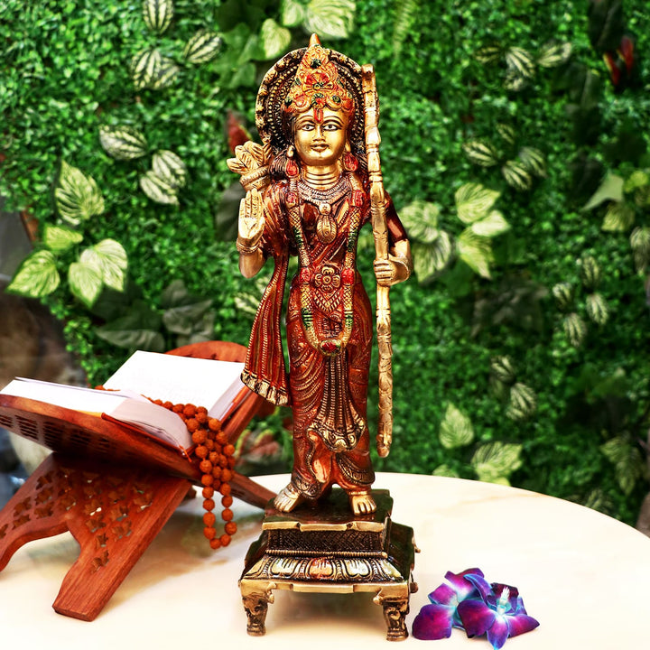 Keeping Ram with Bow Statue is good for Strength. Rama not only strings the bow, but he also snaps it with his strength and victory. In this situation, the bow is more than just a symbol of Rama's great strength; it also acts as a symbol of Rama's goodness, worthiness, and divine origins.