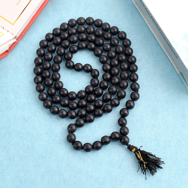 Hakik Jap Mala (Black Tourmaline) β A Protective & Grounding Mala for Energy Shielding, Stability, and Spiritual Growth. Indiaβs Premium Hakik Jap Mala Store - www.satvikstore.in