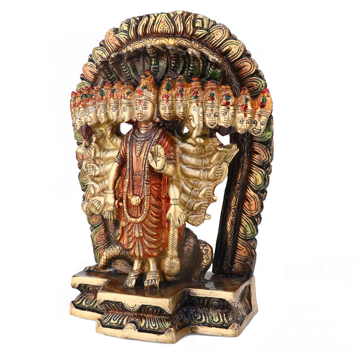 Lord Vishnu, Maha Vishnu, Shri Narayan, Virat Vishnu Swaroop, Satyanarayan Murti/Idol. Handmade product from the Artisanship of India's Craftsman with Using Modern Style.