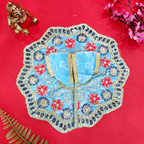 Beautiful Laddu Gopal Dress No.4 in vibrant traditional design with embellishments β Indiaβs Largest Pooja Accessories Brand β www.satvikstore.in