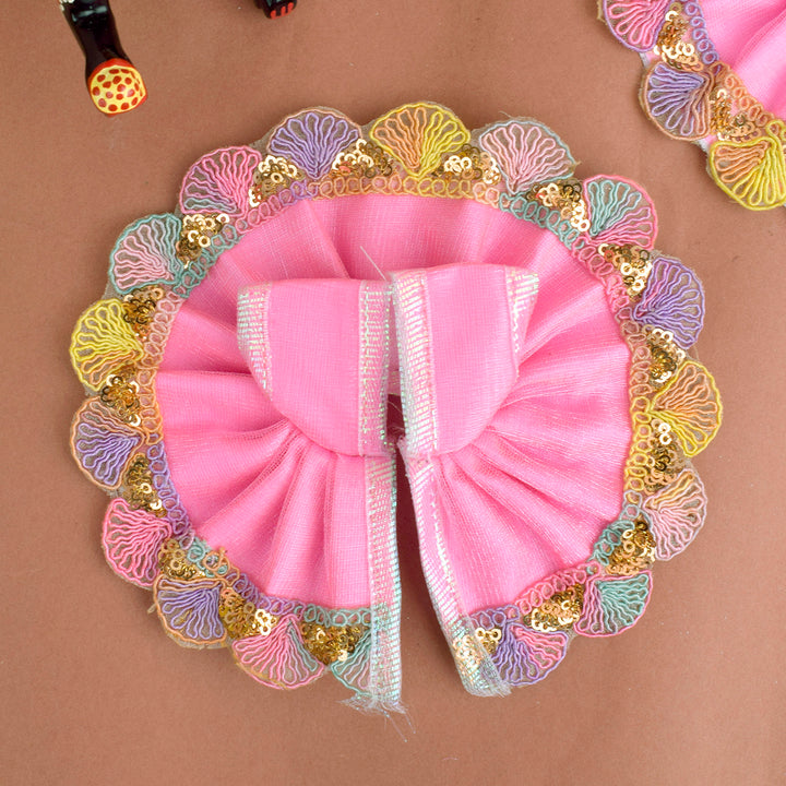 Light Pink Laddu Gopal Dress with Decorative Embroidered Border β Indiaβs Largest Pooja Accessories Brand β www.satvikstore.in