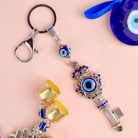 Lucky Evil Eye Open Door Keychain β A powerful charm offering protection, good luck, and new opportunities. Indiaβs Largest Pooja Accessories Brand β www.satvikstore.in