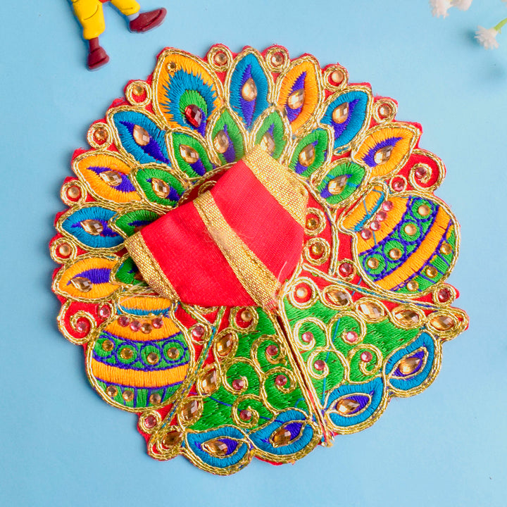 Colourful Matka & Leaf Embroidered Laddu Gopal Dress (Assorted) β Indiaβs Largest Pooja Accessories Brand β www.satvikstore.in