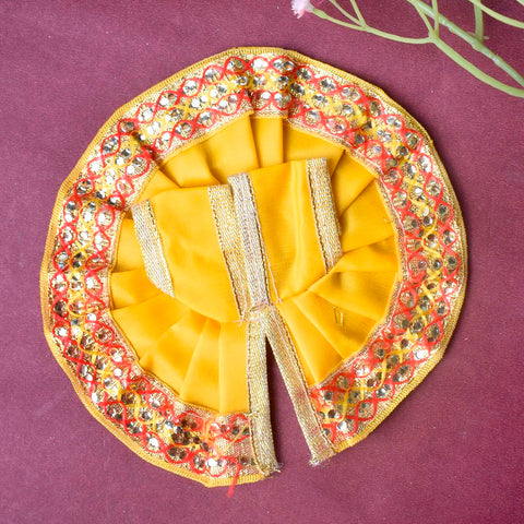 Enchanting Multicolour Laddu Gopal Dress with Golden Border β Indiaβs Largest Pooja Accessories Brand β www.satvikstore.in