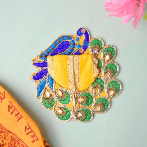 Peacock Embroidered Laddu Gopal Dress β Indiaβs Largest Pooja Accessories Brand β www.satvikstore.in