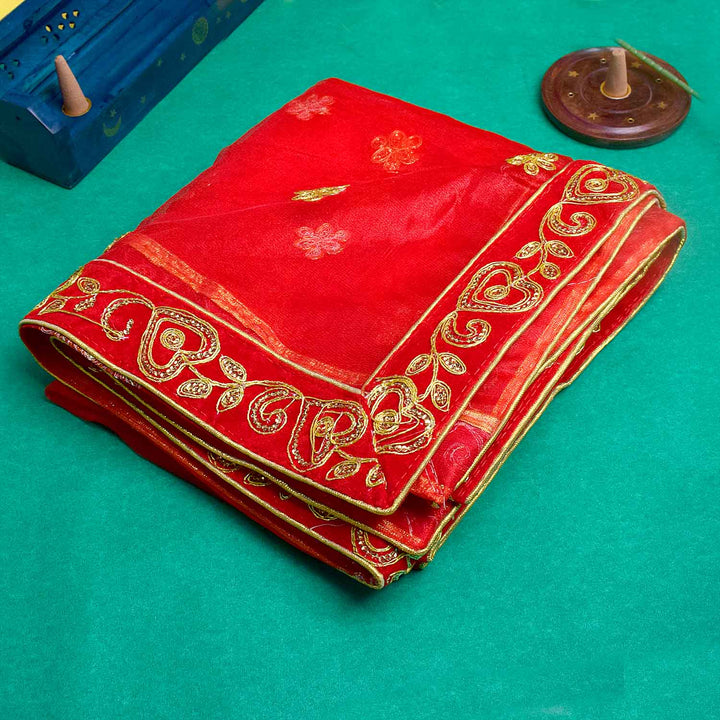 Elegant Mata Ki Chunri with Golden Floral Motifs β Perfect for Devi Puja and Festive Decor
Enhance your spiritual rituals with this beautiful Mata Ki Chunri, adorned with intricate golden floral motifs. Measuring 214 cm (84 inches) in length and 103 cm (40.5 inches) in height, this Chunri is made from premium-quality fabric with rich gold detailing. Ideal for Navratri, Durga Puja, temple offerings, and festive decor, it adds a divine touch to your prayers and celebrations.
Shop authentic Mata Ki Chnni