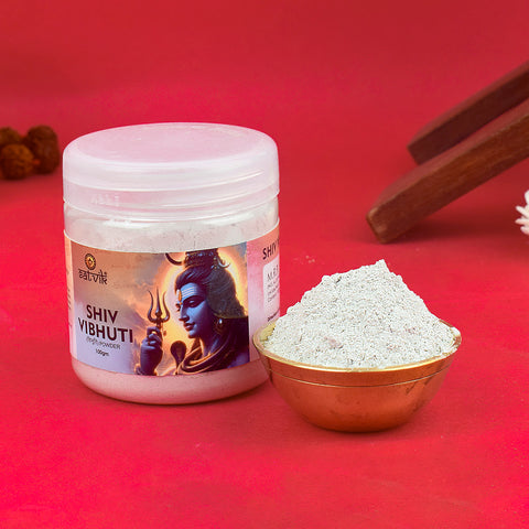 Pure Mahadev Bhasm Vibhuti Holy Ash for Worship and Spiritual Energy, used in religious rituals, meditation, and prayers to invoke blessings and enhance spiritual focus β Indiaβs Largest Pooja Accessories Brand β www.satvikstore.in