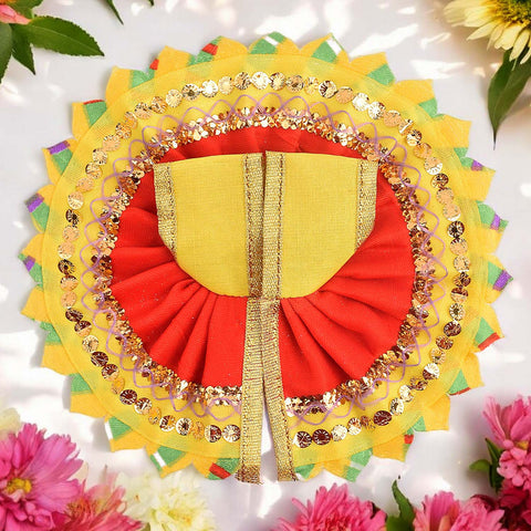 Vibrant Red-Yellow Laddu Gopal Dress β Indiaβs Largest Pooja Accessories Brand β www.satvikstore.in