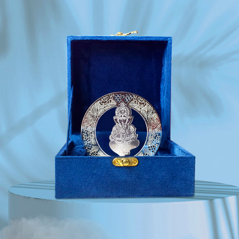 Sacred Silver Ganesh Tea Light Candle Holder β Elegant Metal Decorative Diya for Home, Pooja and Festive DΓ©cor. Indiaβs Largest Brass Idols Brand - www.satvikstore.in