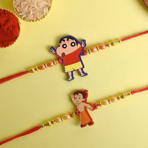 Set of 2 Cartoon-Themed Kids Rakhi with Roli Chawal and Ram Sita Stickers β Raksha Bandhan Gift Combo for Children. Indiaβs Largest Pooja Accessories Brand - www.satvikstore.in