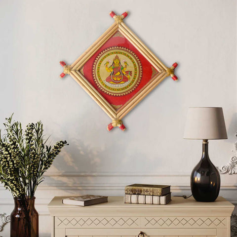 Small Laxmi Patachitra Photo Frame for Home Temple and Spiritual Decor. Indiaβs Largest Pooja Accessories Brand - www.satvikstore.in