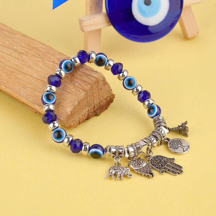 Stunning Evil Eye Bracelet for Girls and Women with a protective evil eye charm, adding both elegance and spiritual protection. Indiaβs Largest Pooja Accessories Brand β www.satvikstore.in