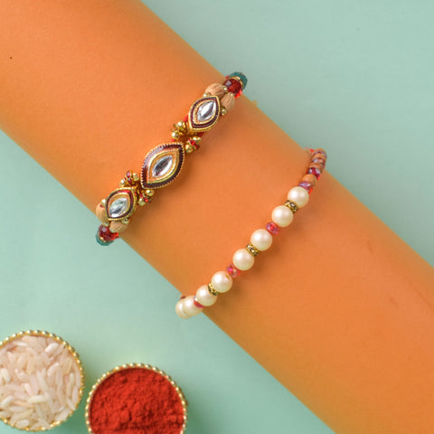 Set of 2 Traditional Rakhis for Brothers with Roli Chawal and Ram Sita Stickers β Raksha Bandhan Gift Pack. Indiaβs Largest Pooja Accessories Brand - www.satvikstore.in