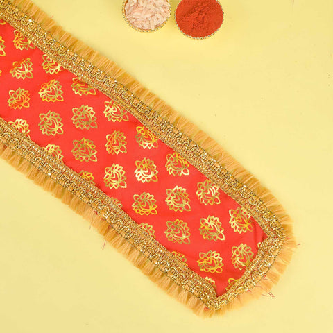 Traditional Red Angvastra/Patka/Duppata β 32-inch devotional cloth in classic red, perfect for puja rituals, spiritual ceremonies, or traditional temple attire. Indiaβs Largest Pooja Accessories Brand β www.satvikstore.in