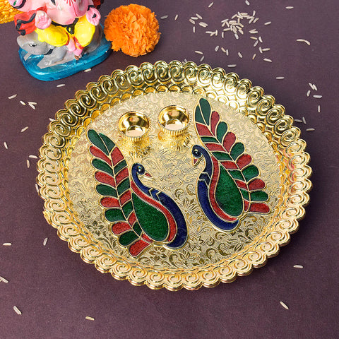 Traditional kumkum dispenser featuring a graceful bird design, symbolizing avian elegance and cultural charm for spiritual rituals and festive decor. Indiaβs Largest Pooja Accessories Brand β www.satvikstore.in