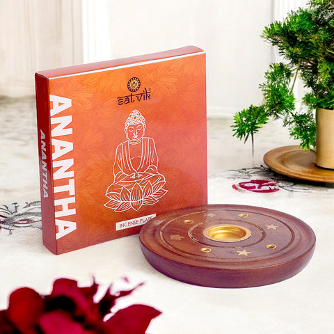 Wooden Agarbatti Stand with Star Design and 4 Holes for holding incense sticks during pooja rituals. Indiaβs Largest Pooja Accessories Brand β www.satvikstore.in