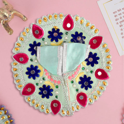 Gorgeous Embroidery Dress for Laddu Gopal Ji in Premium Fabric β Indiaβs Largest Pooja Accessories Brand β www.satvikstore.in