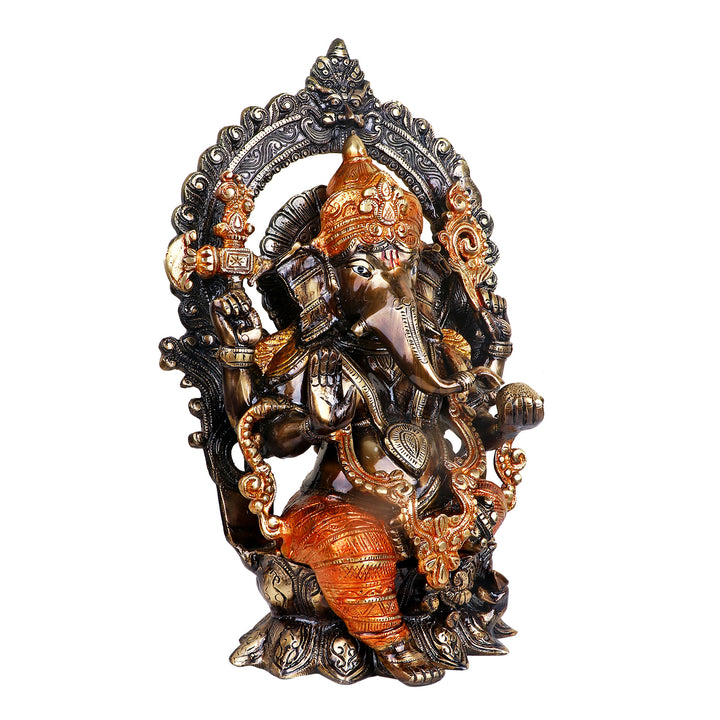 Lord Ganesh, Ganpati, is known for Blessing Good Health and Wealth, The Idol Is made from Premium Quality material for long-lasting use. Handmade product from the Artisanship of India's Craftsman Using Modern Style.